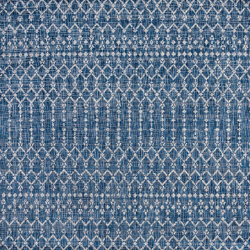 Ourika Moroccan Geometric Textured Weave Indoor/outdoor Square Rug